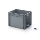 Nyitott tárolódoboz Euro formátumban akrilüveg figyelőablakkal EG SKS 43/32 HG