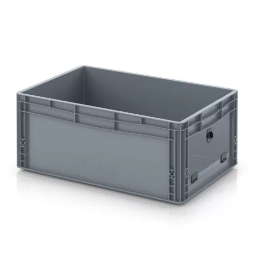 Nyitott tárolódoboz Euro formátumban akrilüveg figyelőablakkal EG SKS 64/27 HG