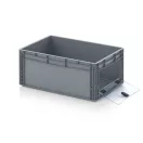 Nyitott tárolódoboz Euro formátumban akrilüveg figyelőablakkal EG SKS 64/27 HG