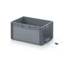 Nyitott tárolódoboz Euro formátumban akrilüveg figyelőablakkal EG SKS 64/32 HG