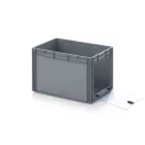 Nyitott tárolódoboz Euro formátumban akrilüveg figyelőablakkal EG SKS 64/42 HG