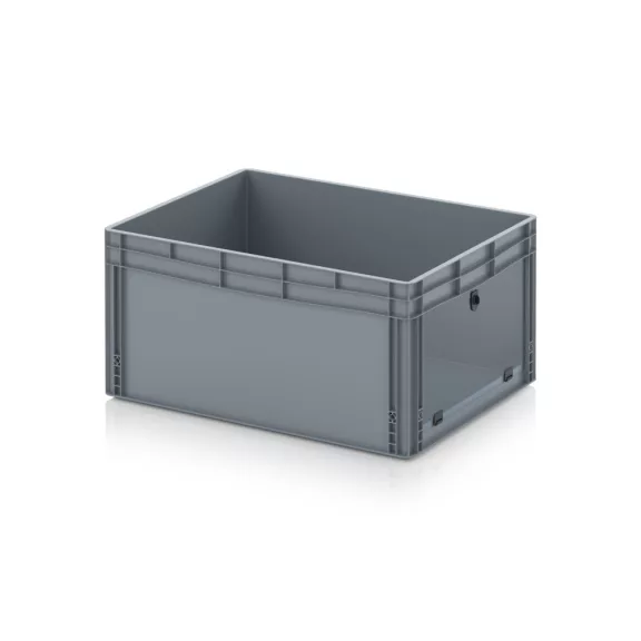 Nyitott tárolódoboz Euro formátumban akrilüveg figyelőablakkal EG SKS 86/42 HG