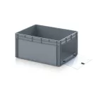 Nyitott tárolódoboz Euro formátumban akrilüveg figyelőablakkal EG SKS 86/42 HG