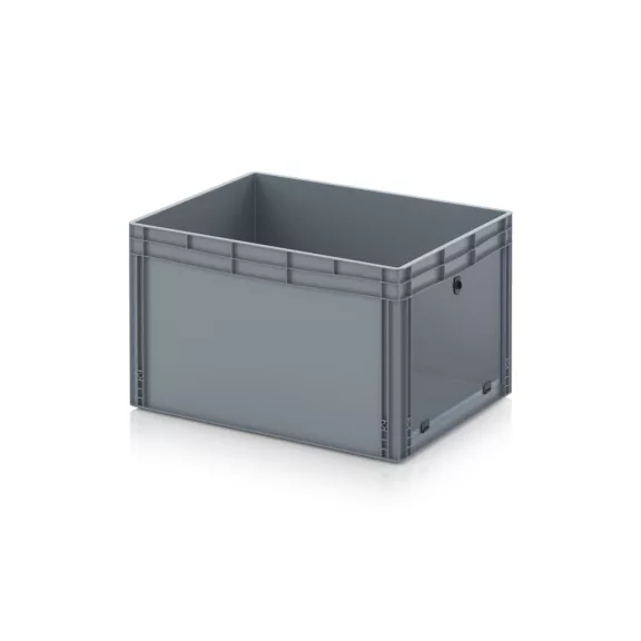 Nyitott tárolódoboz Euro formátumban akrilüveg figyelőablakkal EG SKS 86/52 HG