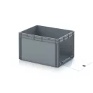 Nyitott tárolódoboz Euro formátumban akrilüveg figyelőablakkal EG SKS 86/52 HG