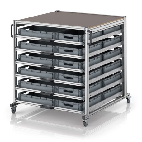 Rendszerkocsi raklapformátumban EG SW 134 1210 6412