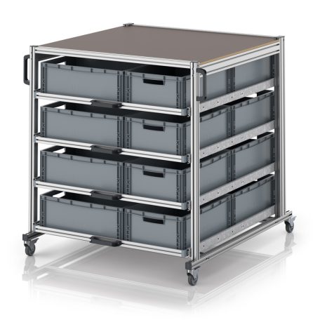 Rendszerkocsi raklapformátumban EG SW 134 1210 6422