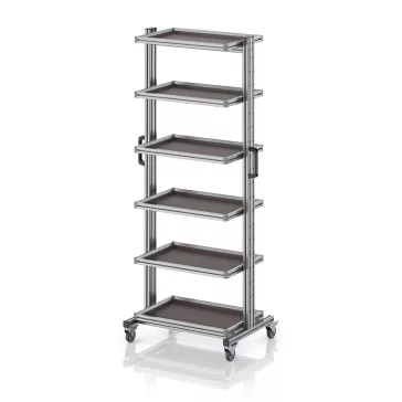   Rendszerkocsi 60 x 40 Euro ládához, magasság 200 cm, kihúzható sín nélkül EG SW 200-1 64 U