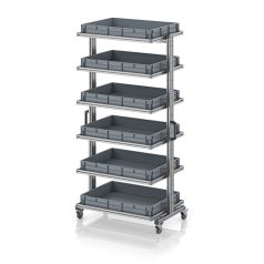   Rendszerkocsi 80 x 60 Euro ládához, magasság 200 cm, kihúzható sín nélkül EG SW 200-1 8612