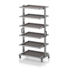   Rendszerkocsi 80 x 60 Euro ládához, magasság 200 cm, kihúzható sín nélkül EG SW 200-1 86 U