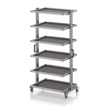   Rendszerkocsi 80 x 60 Euro ládához, magasság 200 cm, kihúzható sín nélkül EG SW 200-1 86 U