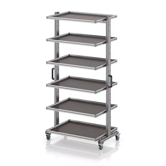 Rendszerkocsi 80 x 60 Euro ládához, magasság 200 cm, kihúzható sín nélkül EG SW 200-1 86 U