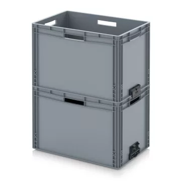 Euro láda zárt, összekapcsoló rendszerrel EG VL 64/42 HO