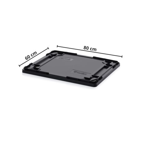 Esd Vezetőképes Fedél Euro Tárolóládákhoz 800X600 mm