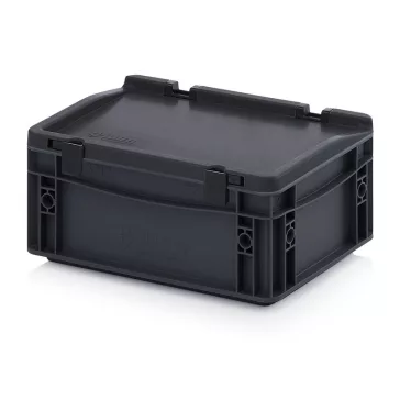 Esd Euro Tárolóláda Zsanéros Fedéllel Esd Ed 32/12 Hg