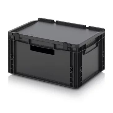   ESD Euro Tárolóláda Zsanéros Fedéllel ESD ED 43/22 HG HO