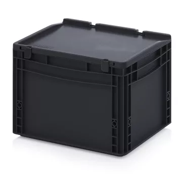 Esd Euro Tárolóláda Zsanéros Fedéllel Esd Ed 43/27 Hg