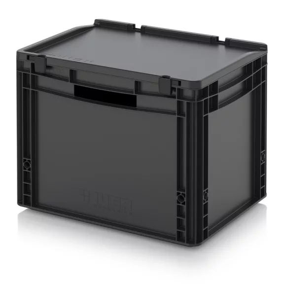 ESD Euro Tárolóláda Zsanéros Fedéllel ESD ED 43/32 HG HO