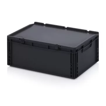 Esd Euro Tárolóláda Zsanéros Fedéllel Esd Ed 64/22 Hg