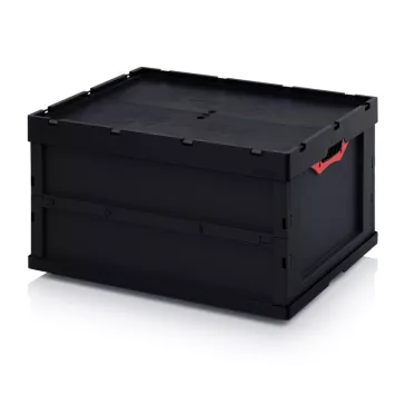 ESD Összecsukható láda Fedéllel ESD FBD 86/445