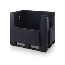 Összecsukható ESD Bigbox 4 Rakodónyílással, 3 Hosszanti talppal, ESD KLK 1208K