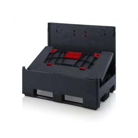 Összecsukható ESD Bigbox 4 Rakodónyílással, 3 Hosszanti talppal, ESD KLK 1208K