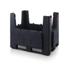 Összecsukható ESD Bigbox 4 Rakodónyílással, 3 Hosszanti talppal, ESD KLK 1208K