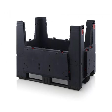 Összecsukható ESD Bigbox 4 Rakodónyílással, 3 Hosszanti talppal, ESD KLK 1208K