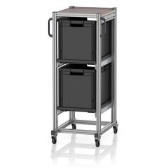   ESD Rendszerkocsi Euro Tárolóládahoz 60 x 40 Magasság 134 cm ESD SE 134 6442.2