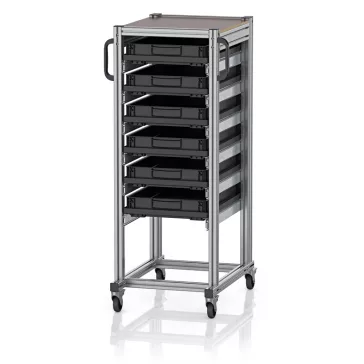   ESD Rendszerkocsi Euro Tárolóládahoz 60 x 40 Magasság 134 cm ESD SE 134 6475.2