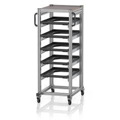   ESD Rendszerkocsi Euro Tárolóládahoz 60 x 40 Magasság 134 cm ESD SE 134 64 U.2