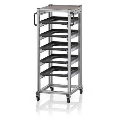 ESD Rendszerkocsi Euro Tárolóládahoz 60 x 40 Magasság 134 cm ESD SE 134 64 U.2