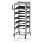 ESD Rendszerkocsi Euro Tárolóládahoz 60 x 40 Magasság 134 cm ESD SE 134 64 U.2