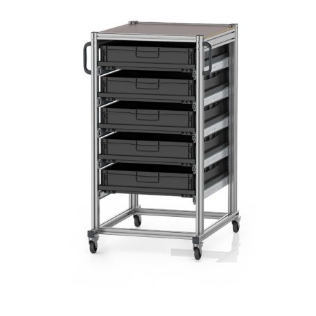 ESD Rendszerkocsi Euro Tárolóládahoz 80 x 60 Magasság 134 cm ESD SE 134 8612