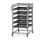 ESD Rendszerkocsi Euro Tárolóládahoz 80 x 60 Magasság 134 cm ESD SE 134 86 U