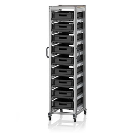 ESD Rendszerkocsi Euro Tárolóládahoz 60 x 40 Magasság 200 cm ESD SE 200 6412.2