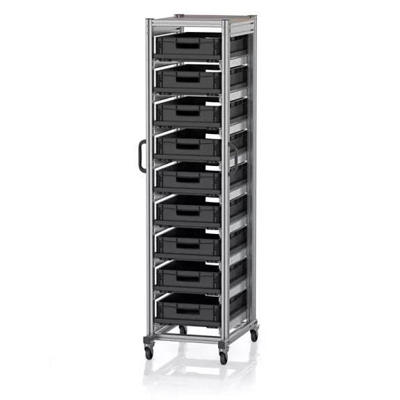 ESD Rendszerkocsi Euro Tárolóládahoz 60 x 40 Magasság 200 cm ESD SE 200 6412.2