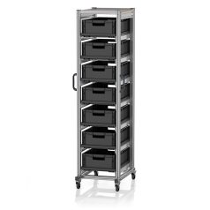   ESD Rendszerkocsi Euro Tárolóládahoz 60 x 40 Magasság 200 cm ESD SE 200 6417.2