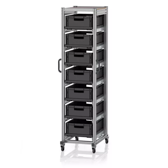 ESD Rendszerkocsi Euro Tárolóládahoz 60 x 40 Magasság 200 cm ESD SE 200 6417.2