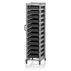   ESD Rendszerkocsi Euro Tárolóládahoz 60 x 40 Magasság 200 cm ESD SE 200 6475.2