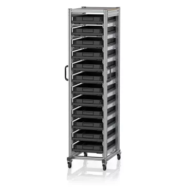   ESD Rendszerkocsi Euro Tárolóládahoz 60 x 40 Magasság 200 cm ESD SE 200 6475.2