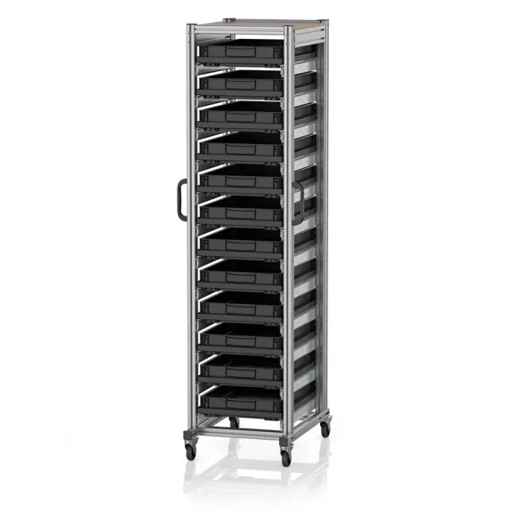 ESD Rendszerkocsi Euro Tárolóládahoz 60 x 40 Magasság 200 cm ESD SE 200 6475.2