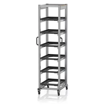   ESD Rendszerkocsi Euro Tárolóládahoz 60 x 40 Magasság 200 cm ESD SE 200 64 U.2