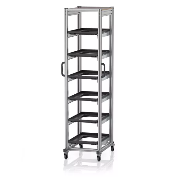ESD Rendszerkocsi Euro Tárolóládahoz 60 x 40 Magasság 200 cm ESD SE 200 64 U.2