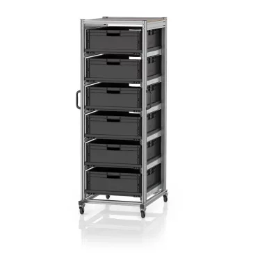  ESD Rendszerkocsi Euro Tárolóládahoz 80 x 60 Magasság 200 cm ESD SE 200 8622