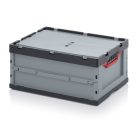 Összecsukható Ipari Láda Fedéllel 600X400X270  FBD 64/27