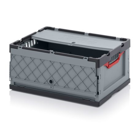 Összecsukható Ipari Láda Fedéllel 600X400X270  FBD 64/27