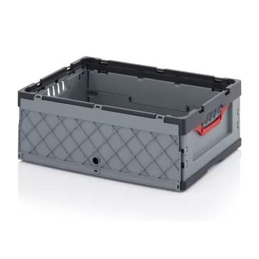 Összecsukható Ipari Láda Fedéllel 600X400X220  FBD 64/22