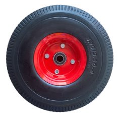   Molnárkocsi kerék - eltolt tengelyű - TÖMÖR golyóscs.(10"x3.5-4)