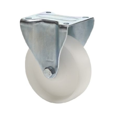 Poliamid, Fix, Talpas görgő, 80 mm, 150 kg